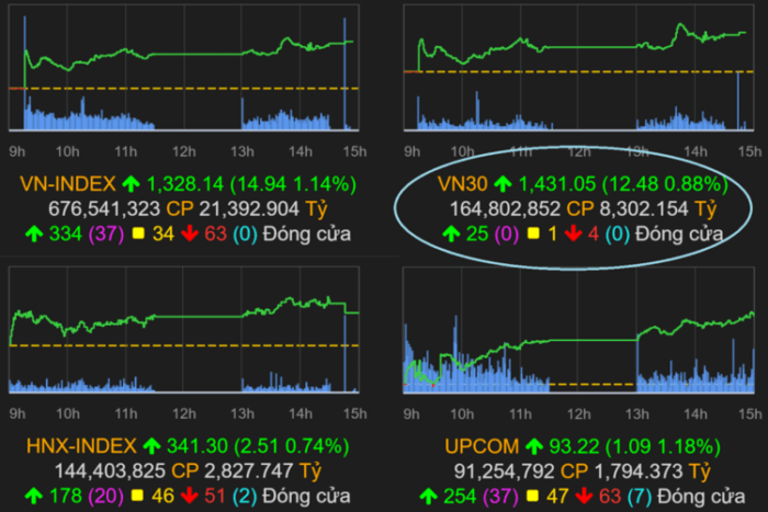 Các Chỉ Số Chứng Khoán Việt Nam VNIndex, VN30