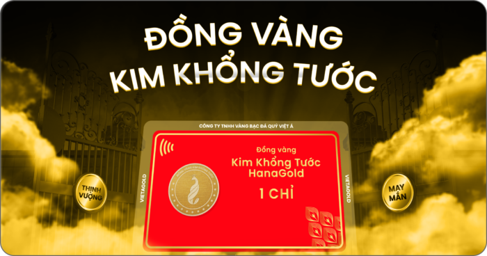 Đồng vàng Kim Khổng Tước của HanaGold